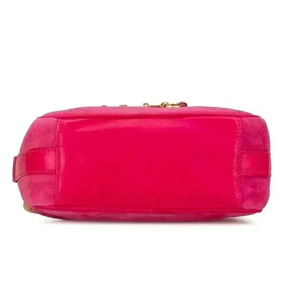 GUCCI Horsebit 1955 Bag Suede Original Shoulder Purse Hot Pink Fuchsia Crossbody - Picture 4 of 11